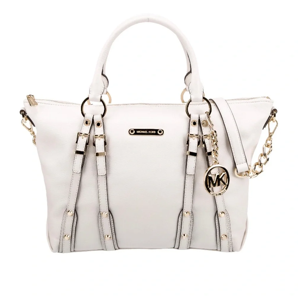 BRAND NEW Michael Kors white leather purse